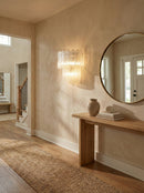 Star Shaped Transparent Glass Wall Lamp