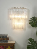 Star Shaped Transparent Glass Wall Lamp