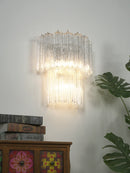Star Shaped Transparent Glass Wall Lamp