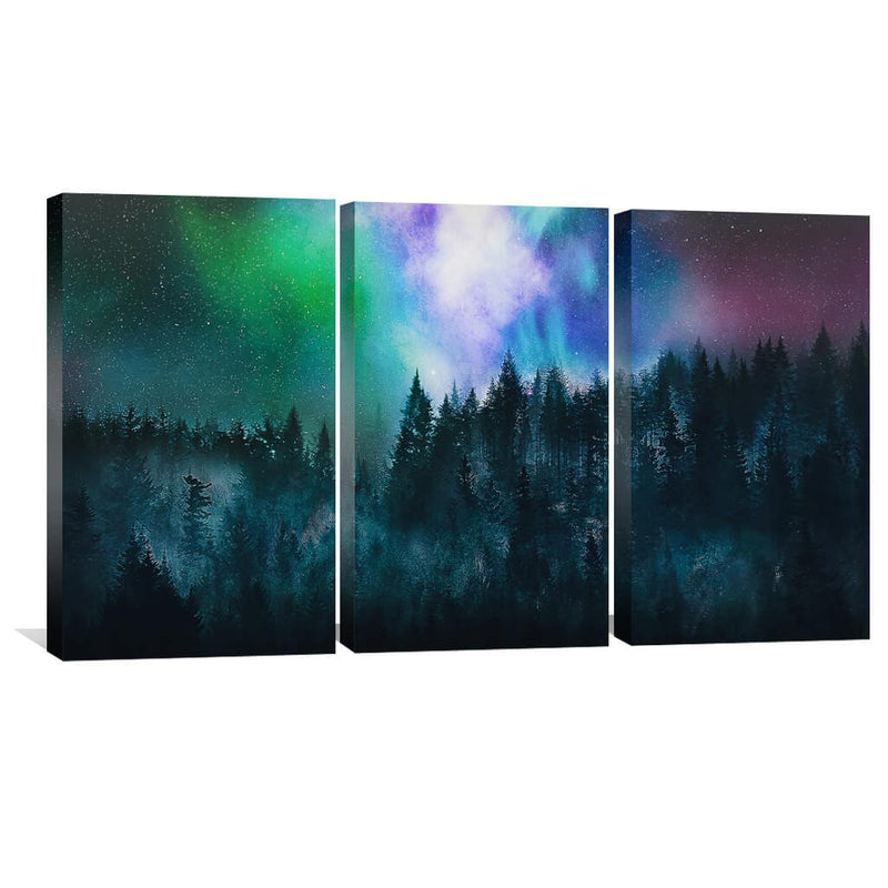 Star Sky Forest Canvas