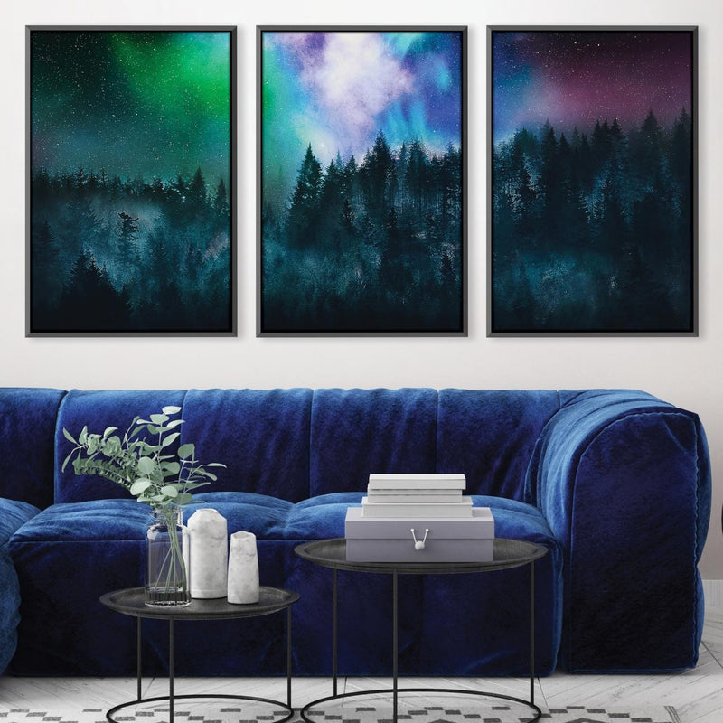 Star Sky Forest Canvas