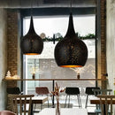 GobekUsa Black Nordic Industrial Pendant Light Chandelier Retro Decor E27 Dining Kitchen Lamp