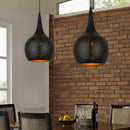 GobekUsa Black Nordic Industrial Pendant Light Chandelier Retro Decor E27 Dining Kitchen Lamp