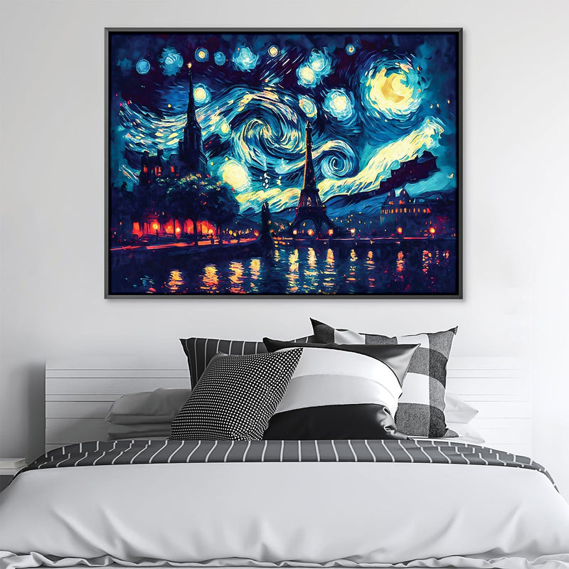 Starry Paris Views Canvas