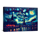 Starry Paris Views Canvas