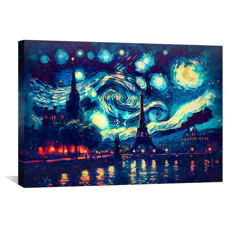 Starry Paris Views Canvas