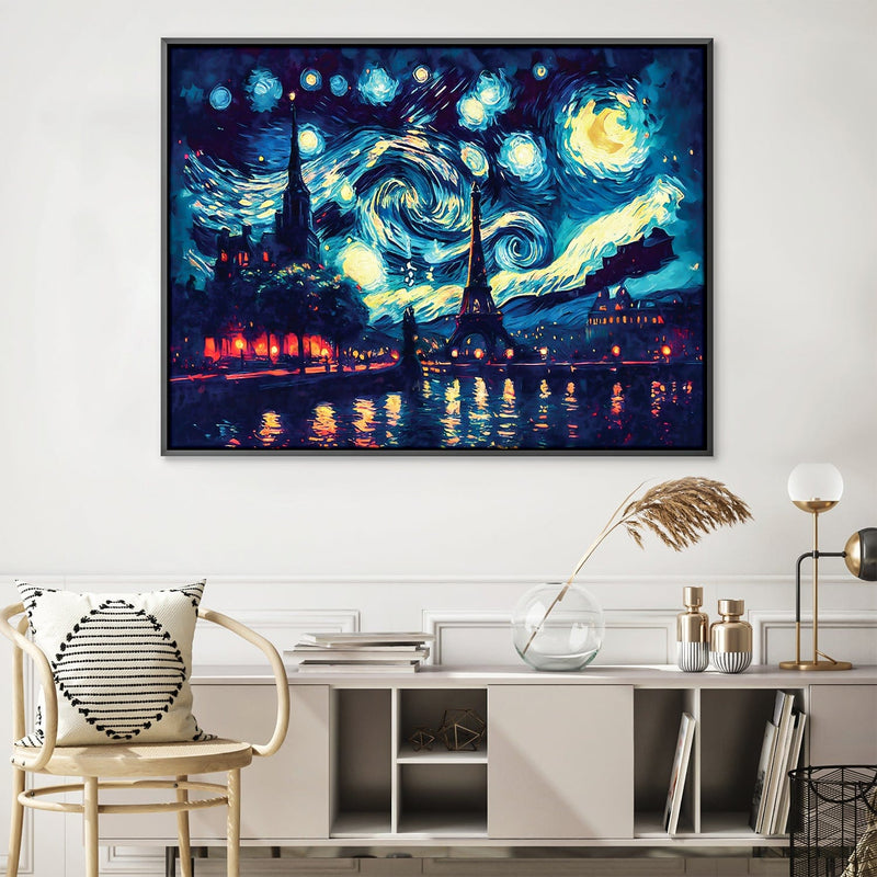 Starry Paris Views Canvas