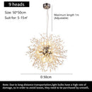 GobekUsa Starry Sky Crystal Pendant Light Fixture