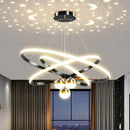 GobekUsa Starry Sky LED Chandelier for Living Room
