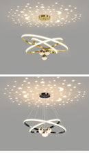 GobekUsa Starry Sky LED Chandelier for Living Room