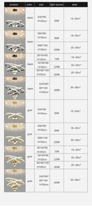 GobekUsa Starry Sky LED Chandelier for Living Room