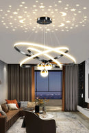 GobekUsa Starry Sky LED Chandelier for Living Room
