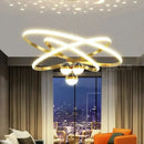 GobekUsa Starry Sky LED Chandelier for Living Room