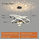 GobekUsa Starry Sky LED Chandelier for Living Room