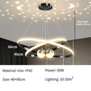 GobekUsa Starry Sky LED Chandelier for Living Room