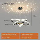 GobekUsa Starry Sky LED Chandelier for Living Room