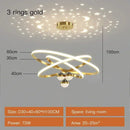 GobekUsa Starry Sky LED Chandelier for Living Room