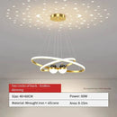 GobekUsa Starry Sky LED Chandelier for Living Room