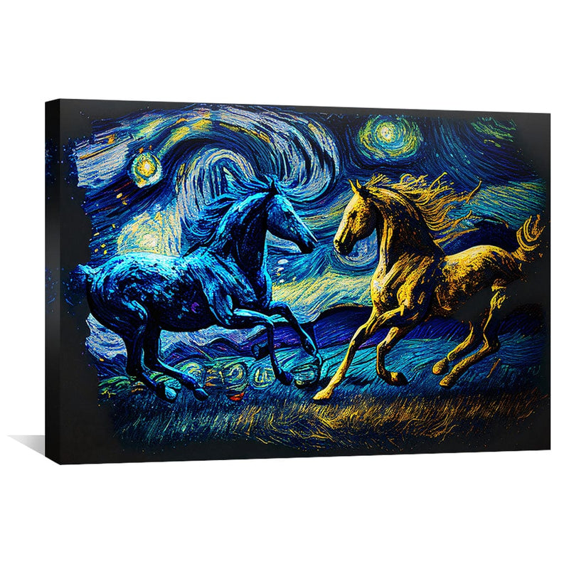 Starry Stallions Canvas