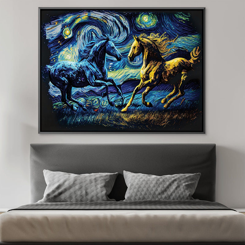 Starry Stallions Canvas