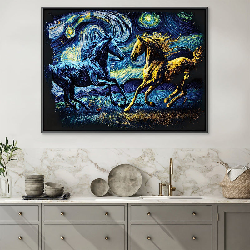 Starry Stallions Canvas