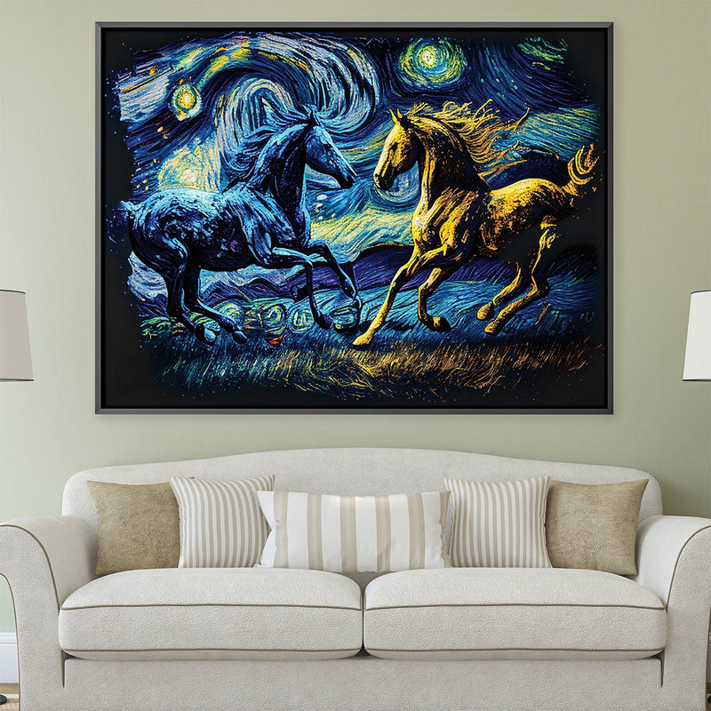 Starry Stallions Canvas