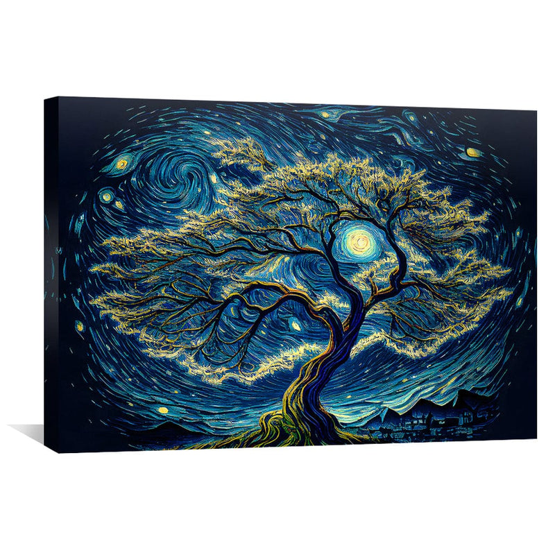 Starry Willow Canvas