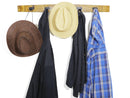 Whiskey & Wine Barrel Stave Coat Rack — Wall Mount, Reclaimed Oak