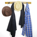 Whiskey & Wine Barrel Stave Coat Rack — Wall Mount, Reclaimed Oak