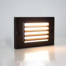 STB07 Cast Brass 12V Low Voltage 2W LED Surface Mounted Horizontal Outdoor & Indoor Step Light