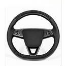 Real Dry Carbon Fiber Steering Wheel Bezel Overlay for Model 3 Highland & Model Y Juniper (3 Pieces)