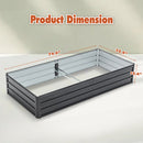 Metal Raised Garden Bed Galvanized Steel Outdoor Planter