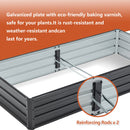 Metal Raised Garden Bed Galvanized Steel Outdoor Planter