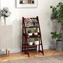 Multifunctional 3-in-1 Ladder Chair Display Plant Stand for Library Kitchen Office by DirectDeals