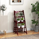 Multifunctional 3-in-1 Ladder Chair Display Plant Stand for Library Kitchen Office by LJGDeals