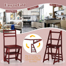 Multifunctional 3-in-1 Ladder Chair Display Plant Stand for Library Kitchen Office by DirectDeals