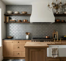 Sterling Metallic Subway Glass Tiles 3x9