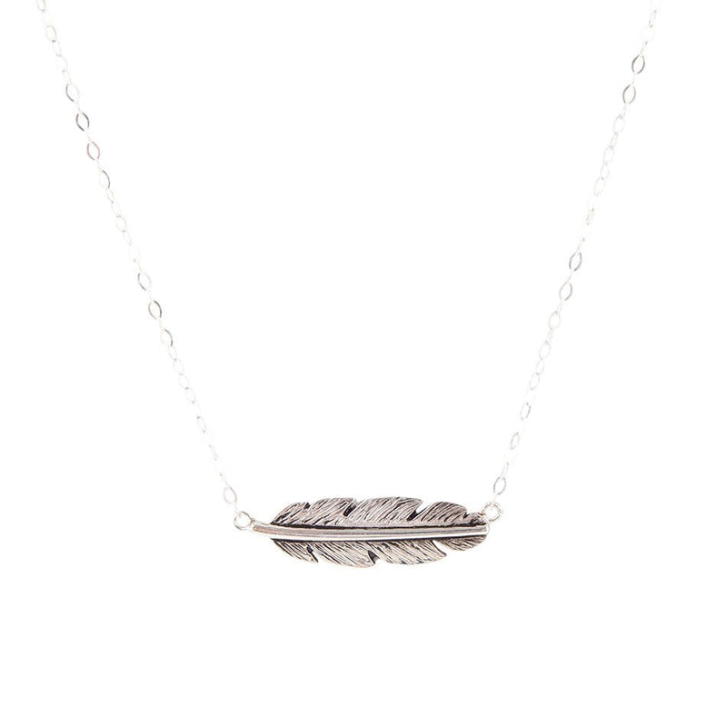 Sterling Silver Quill Necklace