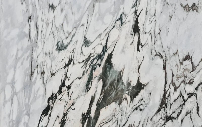 Stingray White Bookmatching Polished Marble Slab