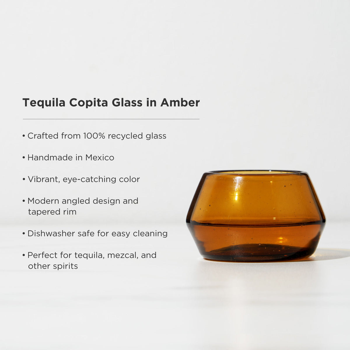 Tequila Copita Glass in Amber, photo 5 of 7