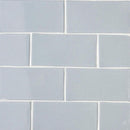 Mist Glossy Subway Ceramic Tiles 3x6