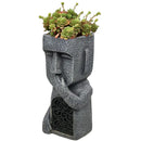 GobekUsa Easter Island Statue Sculpture Outdoor Decorative Resin Figurine