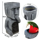 GobekUsa Easter Island Statue Sculpture Outdoor Decorative Resin Figurine