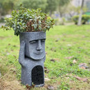 GobekUsa Easter Island Statue Sculpture Outdoor Decorative Resin Figurine