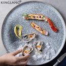 GobekUsa Ceramic Dinner Plate Set - Stone Inspired Design