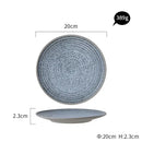 GobekUsa Ceramic Dinner Plate Set - Stone Inspired Design