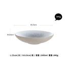 GobekUsa Ceramic Dinner Plate Set - Stone Inspired Design