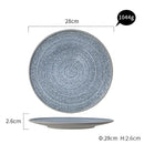 GobekUsa Ceramic Dinner Plate Set - Stone Inspired Design