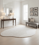 Stone Modern Ripple Pink Hand Tufted 5x7 Wool Rug