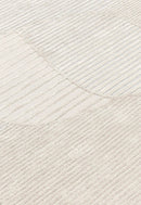 Stone Modern Silver and Beige Ripple Hand Tufted 5x7 Wool Rug by The Rug Decor